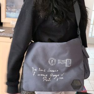 Yves Saint Laurent vintage perfume fabric crossbody bag One of A Kind